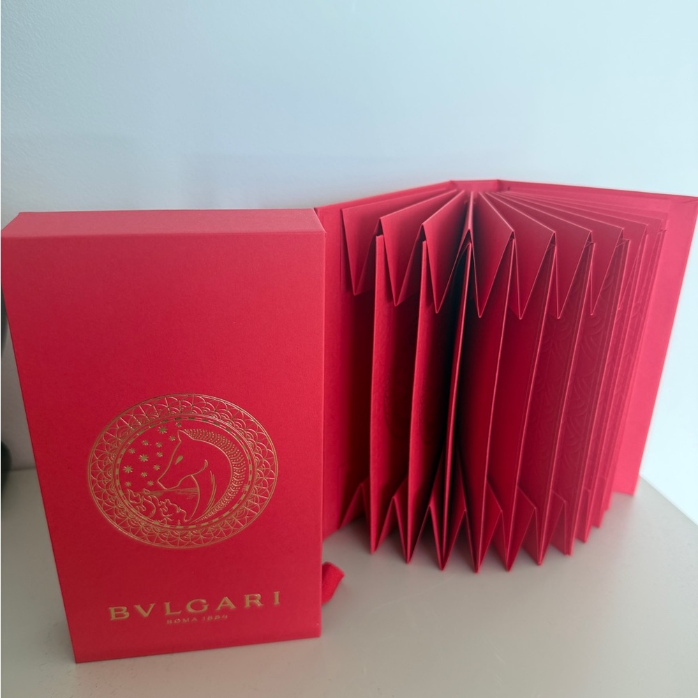 Bvlgari Red Envelope Gift Book with Gold Logo- Lunar New Year edition